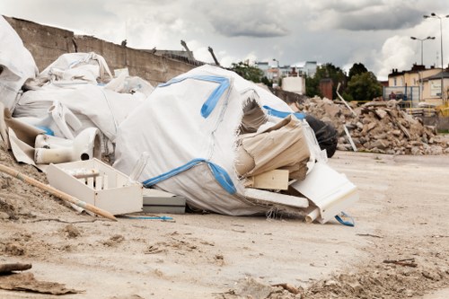 Business waste removal team at work in Mitcham