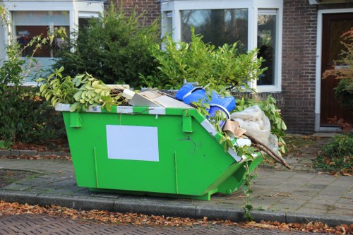 Community members participating in furniture disposal