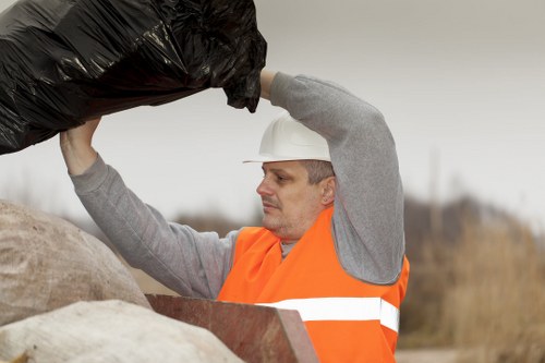 Mitcham recycling center handling furniture
